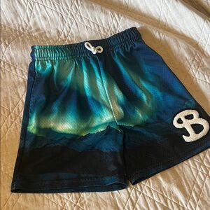 Kids Blue and Green Shorts
